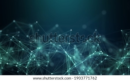 Abstract polygon background, Technology background, Backdrop, Template, Empty space, 3D illustration.