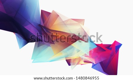 Abstract polygonal space low poly background. Connection structure. Science background. Futuristic polygonal background. Triangular background. Wallpaper. Business