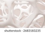 Abstract porous framework material background, nerve fibers background, bone mineral density background, 3d rendering. 3d illustration.