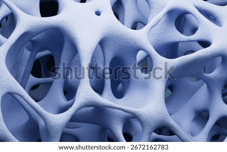 Abstract porous framework material background, nerve fibers background, bone mineral density background, 3d rendering. 3d illustration.