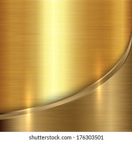 abstract  precious metal background with curve