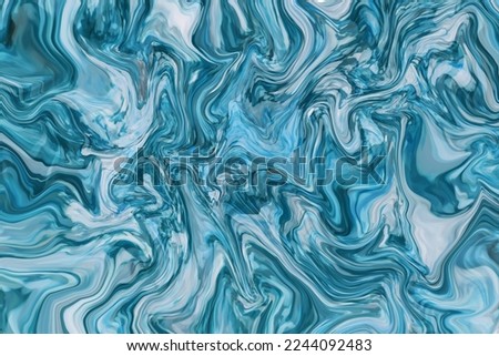 Abstract prints. Texture with marble pattern as background. Abstract picture, colorful natural stone texture. Decorative stylized marble background. Digital painting. Marble in blue tones.