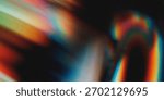 Abstract prismatic gradient featuring dynamic multicolor light streaks and cinematic film-grain. Perfect for tech visuals, futuristic themes, backgrounds and creative layouts.