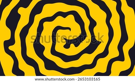 abstract psychedelic background trippy circle black yellow gradient backgrounds circular moving rings create optical illusion unique illustration