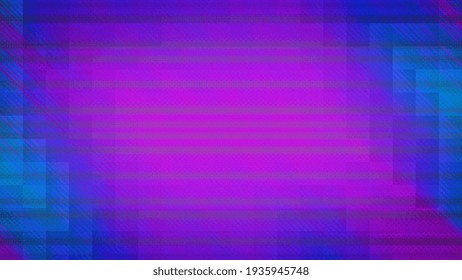 An Abstract Purple And Blue Glitch Art Background Image. 