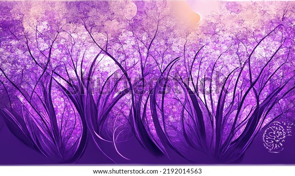 abstract purple floral massage aromatherapy nature health zen peace background, illustration
