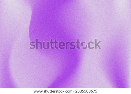 Abstract purple glitter particles gradient with grain texture, glowing fluid lavender background. Aesthetic violet wallpaper with curvy texture. Vintage smooth noise backdrop for product display