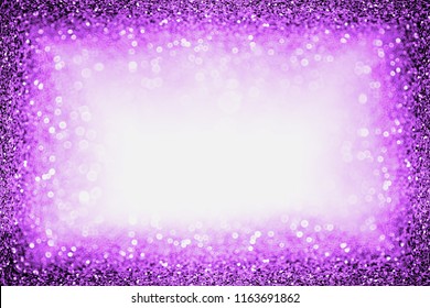 Abstract purple glitter sparkle confetti background for happy birthday party invite, Spooky Halloween trick treat frame, mardi gras, ladies night dance, masquerade carnival or Christmas glam border - Powered by Shutterstock