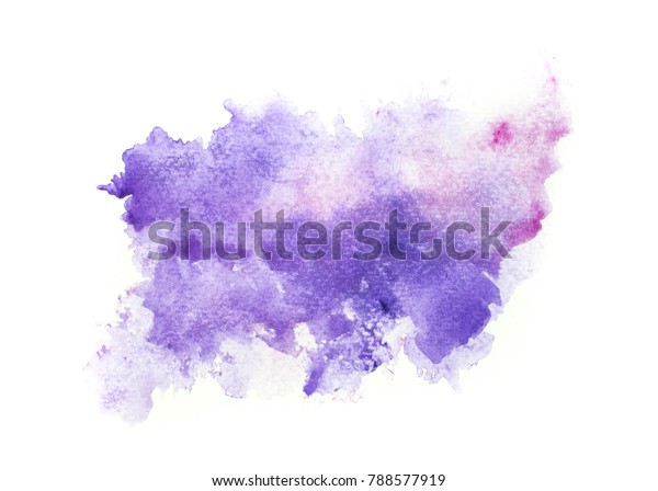 Abstract Purple Watercolor Splash Stroke Background Stock Illustration