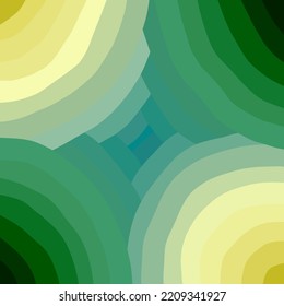 Abstract Radial Green And Yellow Gradient Background.