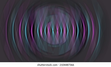 Abstract Radio Waves Psycho Background