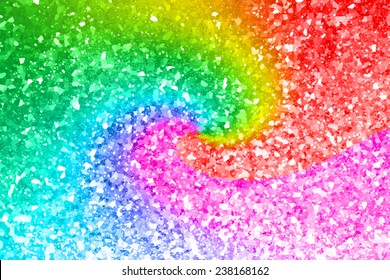 Abstract Rainbow Gold Glitter Background