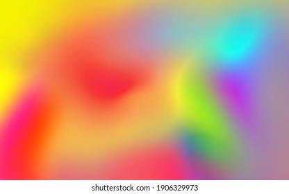 Abstract Rainbow Soft Cloud Background In Pastel Colorful Gradation.