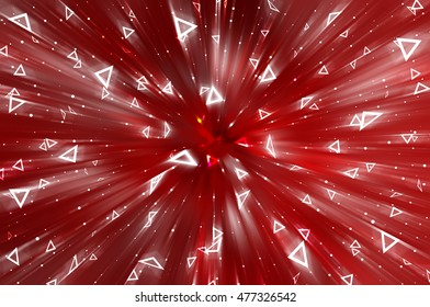 Abstract red background. Explosion star. illustration digital.