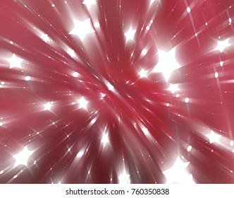 Abstract red background. Explosion star. illustration digital.