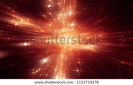 Abstract red background. Explosion star with gloss and lines. Illustration beautiful.