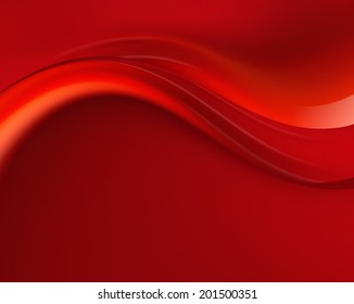 abstract red background with flowing waves