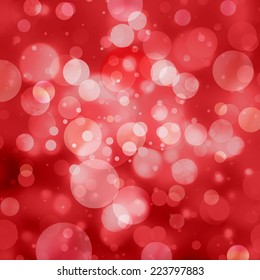 red bubbles background