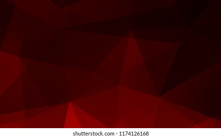 Abstract Red Black Gradient Triangle Background Stock Illustration
