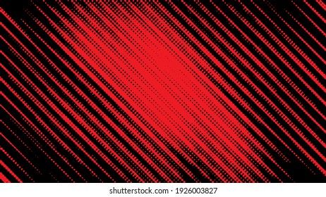 An Abstract Red And Black Halftone Streak Background Image.