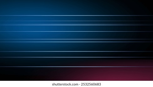 Abstract red and blue background with stright lines 3d illustration