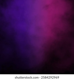 Abstract red blue color puffs of smoke swirl overlay on black background pollution. Royalty high-quality free stock photo blue mix red fog swirls fragments overlays on black backgrounds