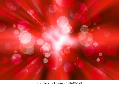 Abstract Red Burst Bokeh Light Background