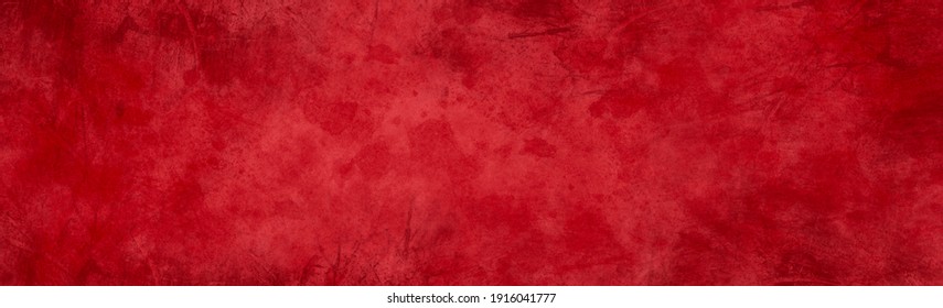 Abstract Red Color Surface Texture Banner Background