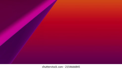 Abstract Red Colorful, Gradient Background With Dynamic Colorful 3d Lines. 3D Animation. Modern Background, Animated, Screensaver, Copy Space