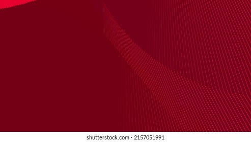 Abstract Red Colorful, Neon, Gradient Background With Dynamic Colorful 3d Lines. Modern Video Background, Animated, Screensaver, Copy Space