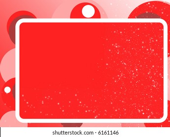 abstract red decorated with snow background blank for your information