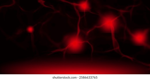 Abstract Red Gradient Background