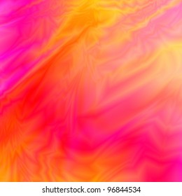 Abstract Red Pink Orange Silk Background