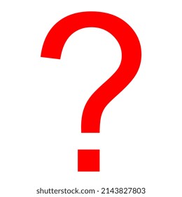 Abstract Red Question Mark Icon Logo Stock Illustration 2143827803 ...