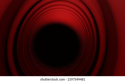 Abstract Red Swirl Pattern Illusion Background 3d Render