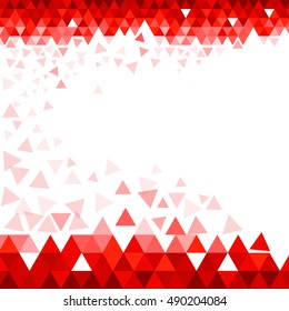 Abstract Red Triangle Background