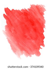 Abstract Red Watercolor.