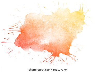 Abstract Red Watercolor On White Background Stock Illustration 528213760