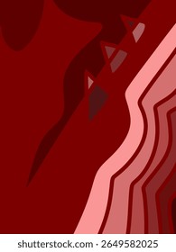 Fondo ondulado rojo Abstractas