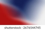 Abstract red, white, and blue gradient background with a grainy texture. Modern, patriotic, and minimalist design for wallpaper, banners, or presentations.