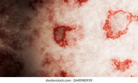 Abstract Red and White Mottled Texture,With casting shadow.