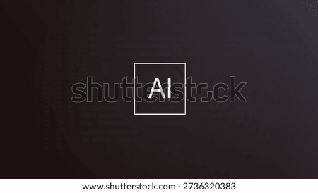 An abstract representation of artificial intelligence. A minimalistic design emphasizing the future of tech.