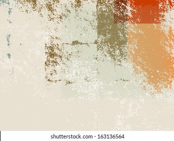 Abstract Retro Wallpaper Background - Grunge Style 70s