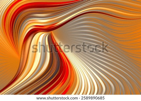 Abstract retro wave pattern background. Fractal render.