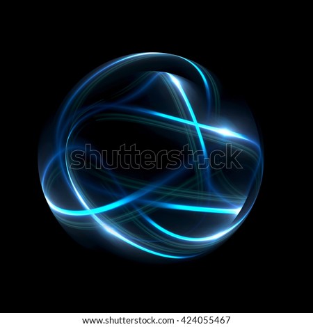 Abstract ring background. 3D illustration. Glowing spiral. The energy flow tunnel. shine round frame with light circles light effect. glowing cover. Space for message. Light sphere. Atom power.
