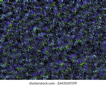 Abstract rough texture in cool tones, Abstract blue texture on black background at night