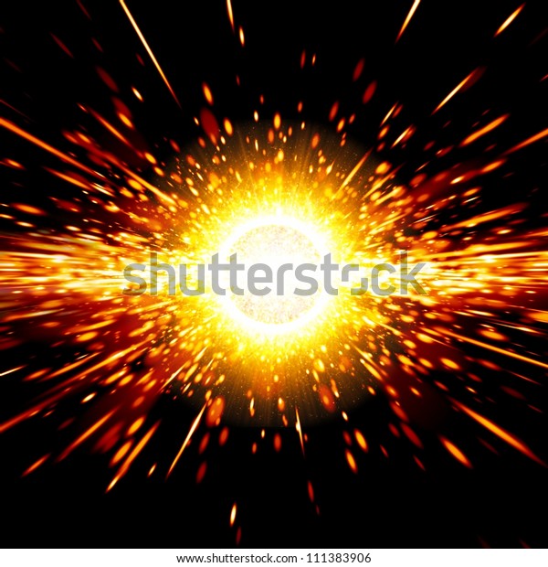 Abstract science background - big exploding in\
space, big bang\
theory