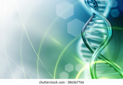 Abstract science background and DNA strands