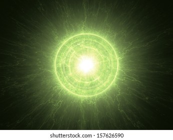 Abstract Science Background - Radioactive Core