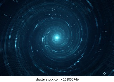 Abstract Science Fiction Background - Vortex - Time Space Travel